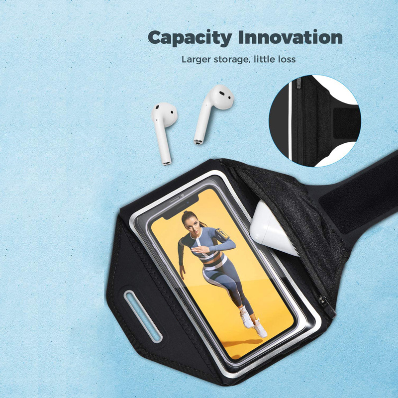 Tianna Elastic Arm Band Fitness Phone Bag Lycra Sports Arm Bag Cycling Wrist Bag Outdoor Running Phone Bag