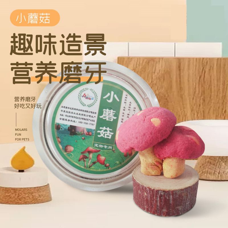 Маленькие закуски для морских свинок, кроликов, шиншилл и хомяков в виде грибов