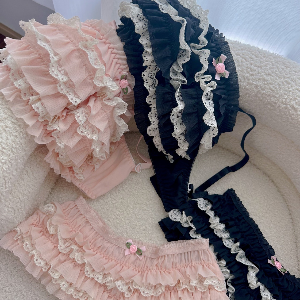 2025 Foreign Trade European and American Cross-Border Multi-Element Shorts Skirt Bow Thin Summer Cake Multi-Layer Lace Shorts Skirt