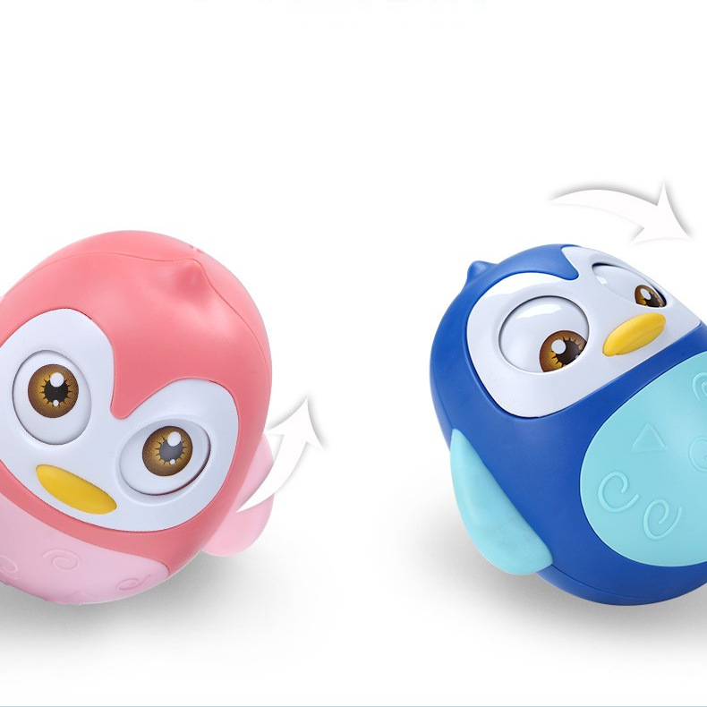 Viking Internet Popular Large Penguin Baby Soothing Dinosaur Tumbler Baby Bite Ringing Swing Early Education Toy