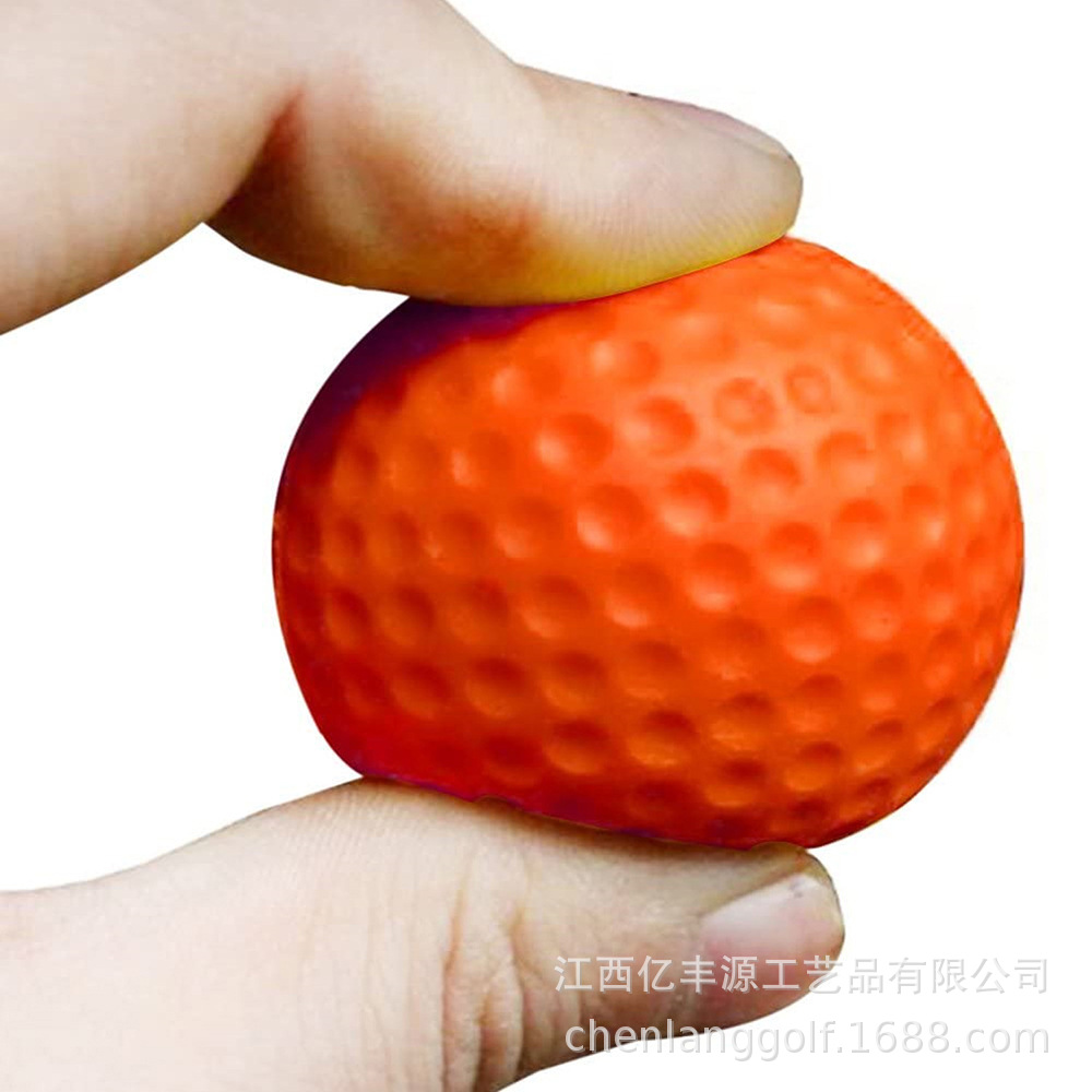 Golf Sponge Ball Teaching Indoor Practice Pu Elastic Practice Ball Kidsren's Toys Multi-Color Soft Ball Pet Ball