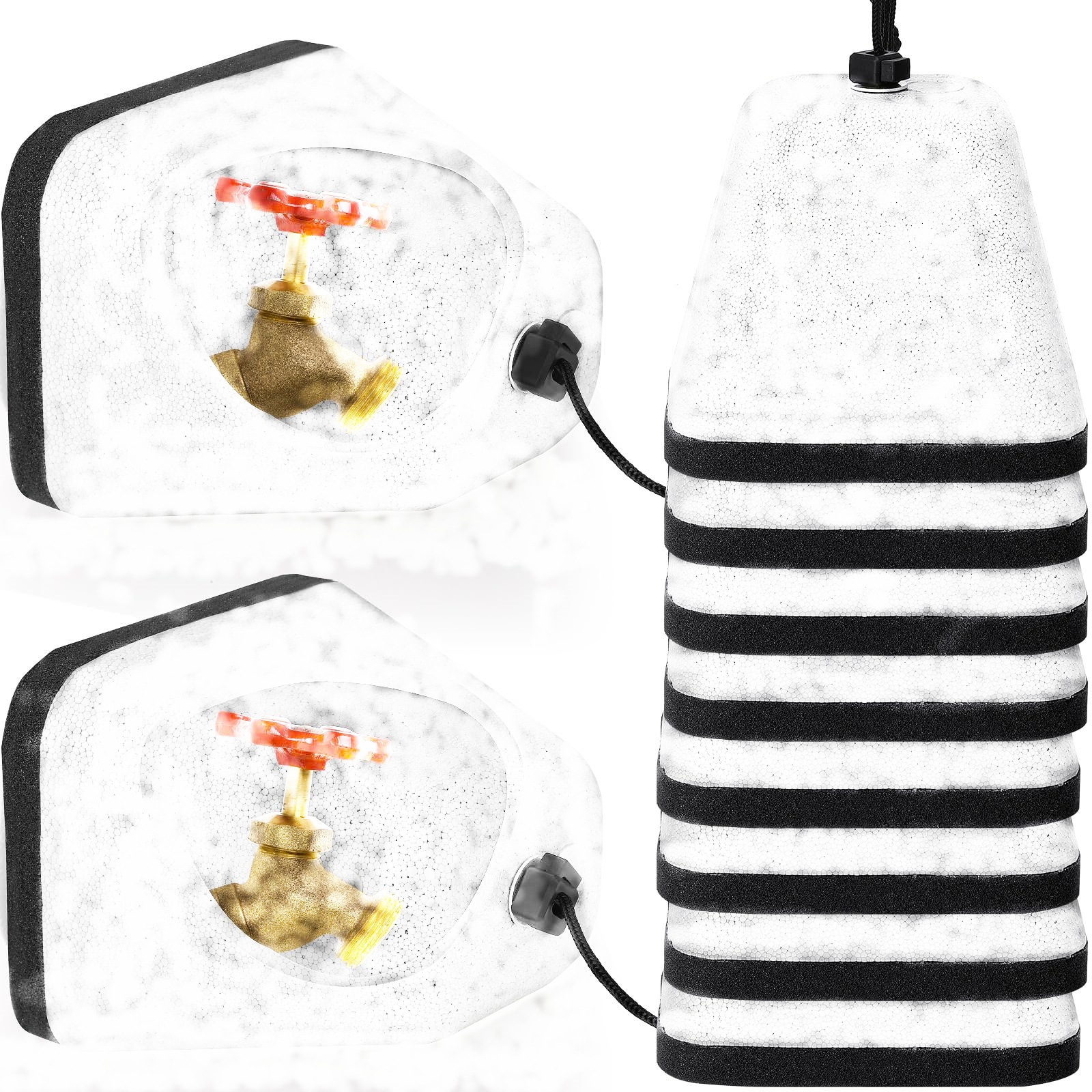 Amazon Outdoor Winter Foam Faucet Antifreeze Protective Cover Anti-icing Thermal Insulation Maintenance Tube Protective Cover Warm