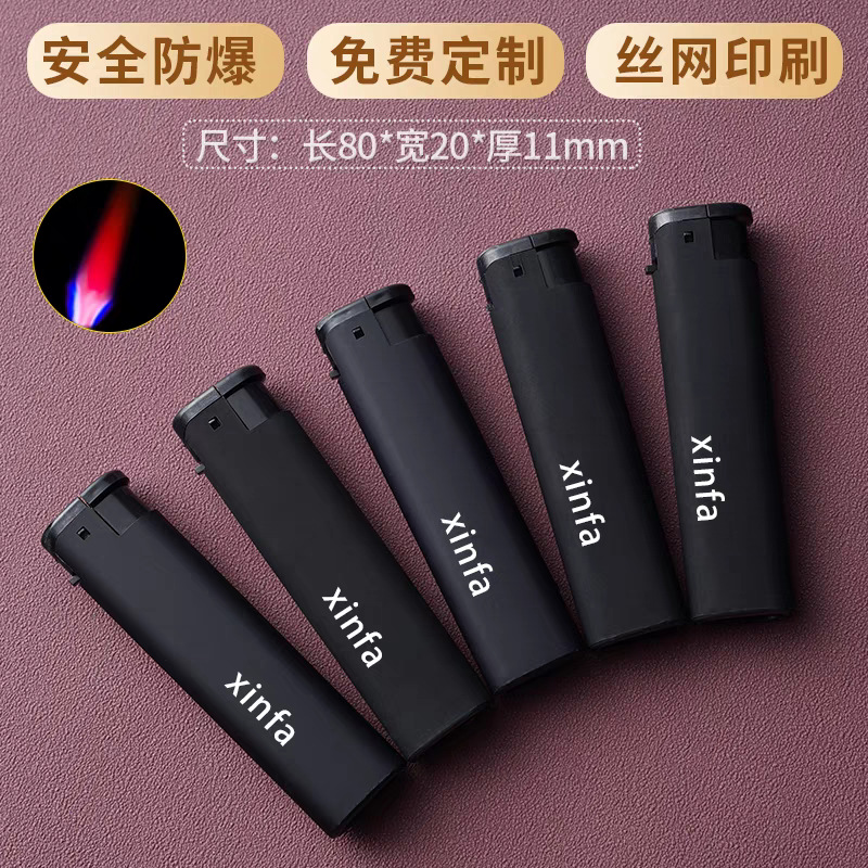 Manufacturer Wholesale Disposable Grinding Wheel Lighter Free Printing Lg New Popular Windproof Lighter Customization