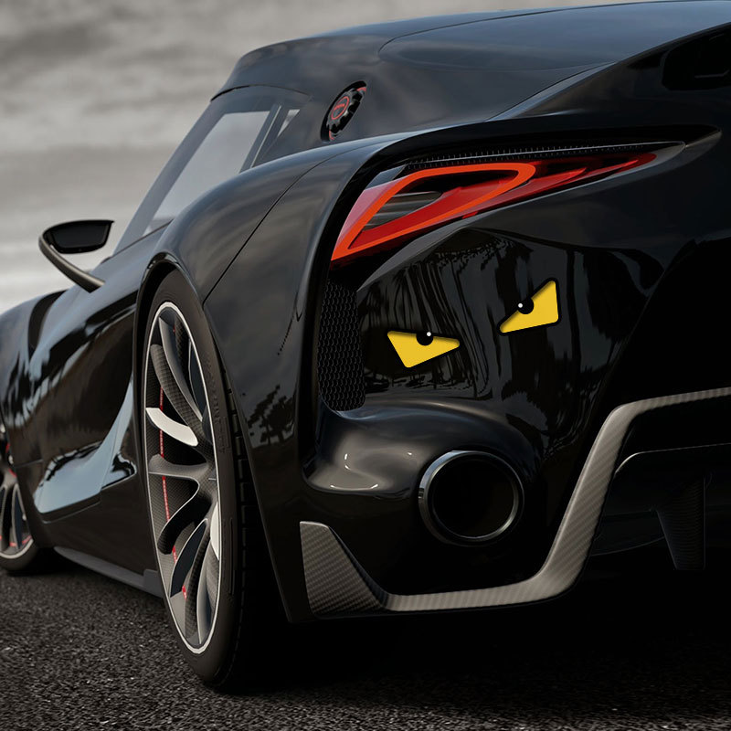 Devil Eyes Electric Vehicle Sticker Motorcycle Helmet Reflective Decoration Mavericks Yadi Personalized Creative Car Sticker