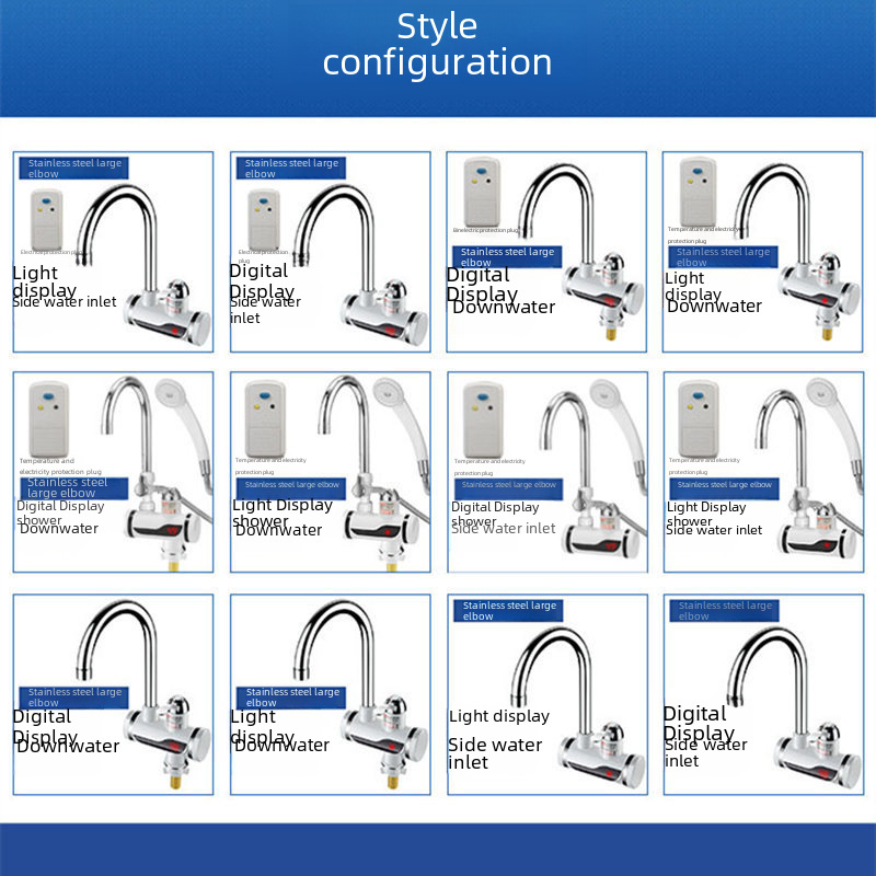 Electric faucet kitchen instant hot water heater 3 seconds fast hot cold and hot dual-purpose manufacturers wholesale will sell gifts