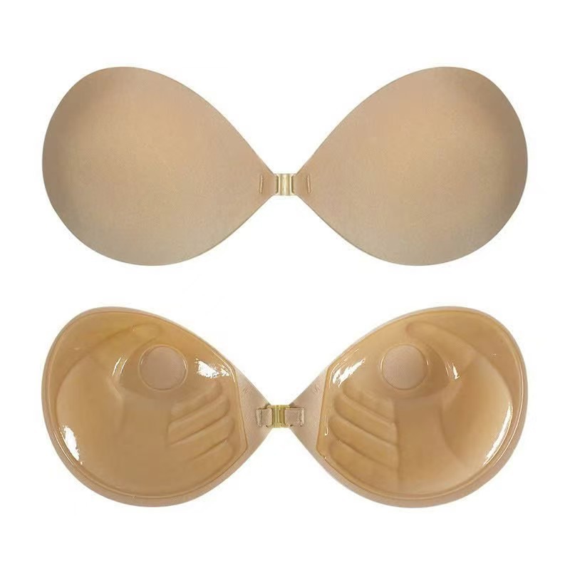 Adam's Hand Triple Thickened Palm Cup Biological Glue Push-Up Invisible Shoulder Strap Bra Chest Patch Underwear Factory