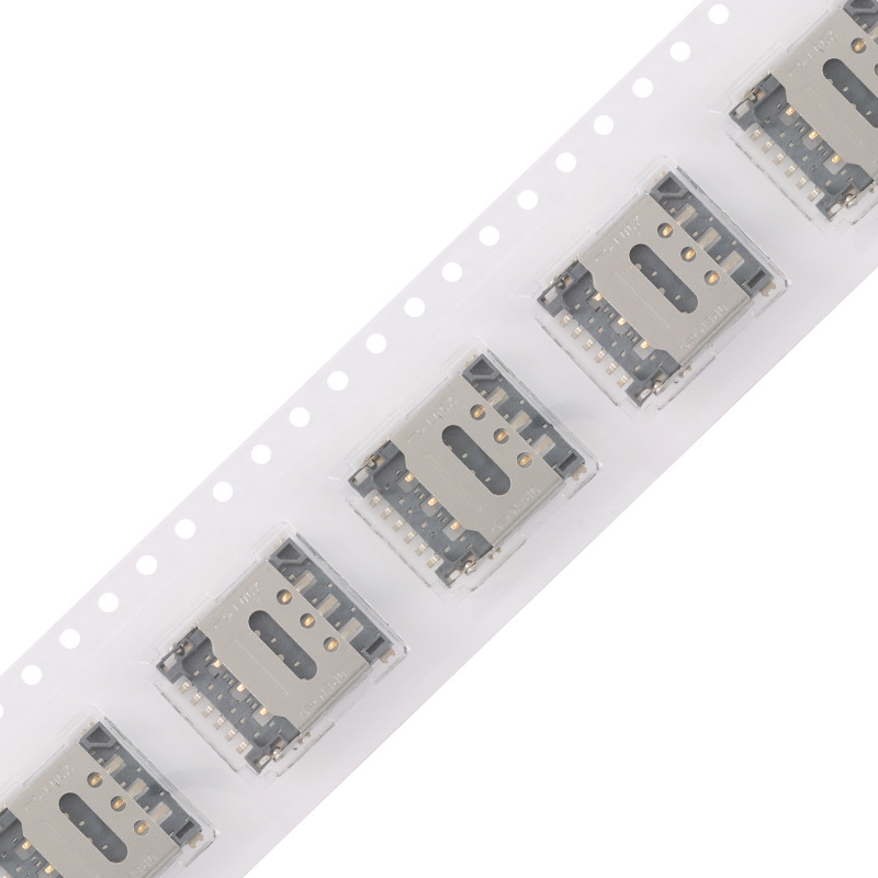 Nano-Sim-Klb-6P-1.4H-Flip Patch Nano Mobile Phone Communication Sim Card Holder High Temperature Resistance