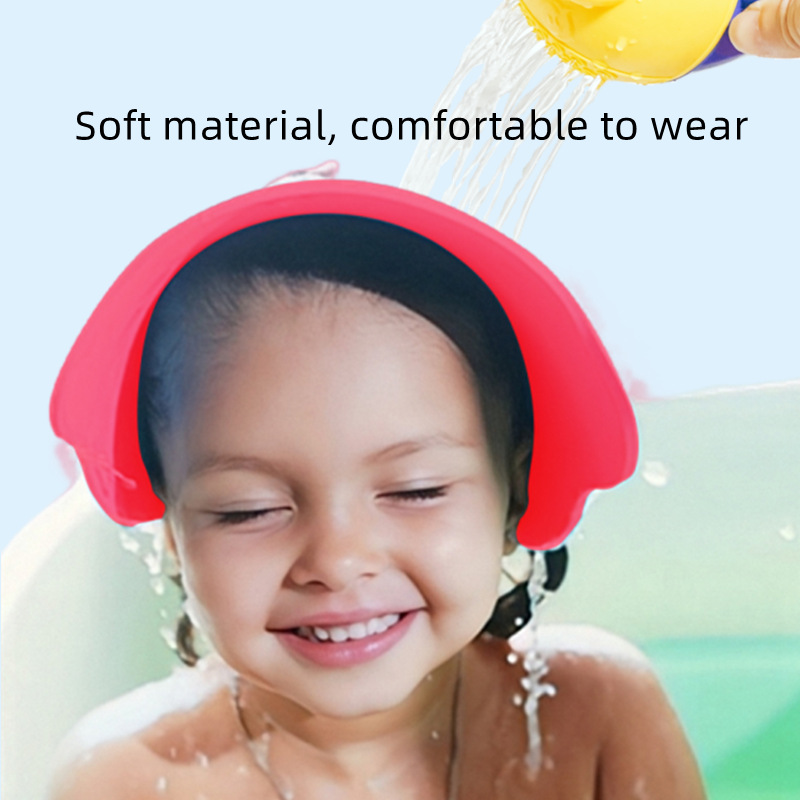 Children's Shampoo Cap Velcro Type Baby Shampoo Artifact Baby Shower Cap Adjustable Supports Douyin Pinduoduo