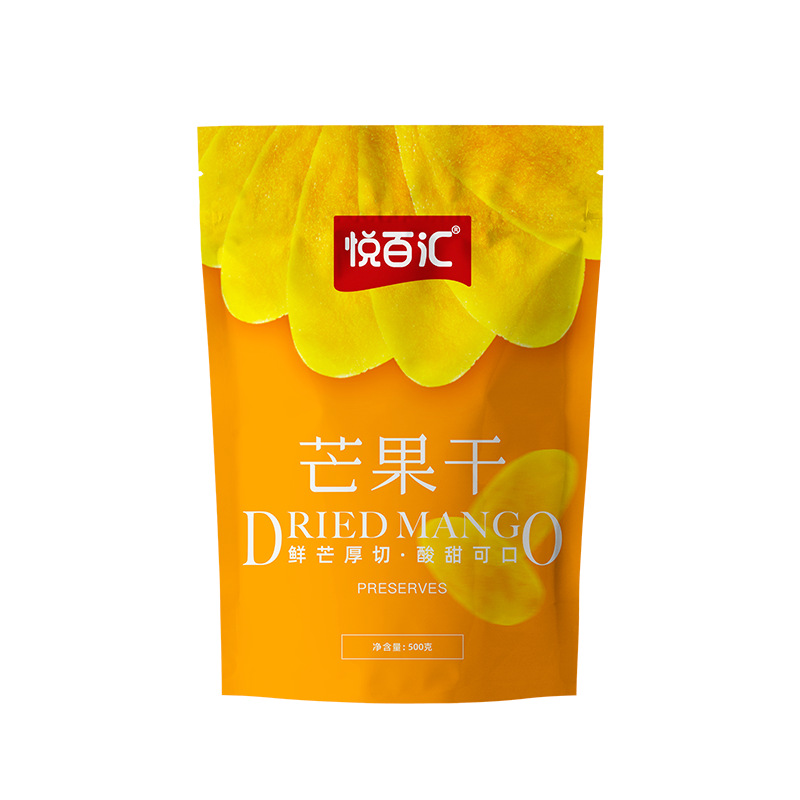 Yuebaihui Dried Mango Vietnamese Guangxi Flavor 500g 100g 50g Preserved Fruit Snacks Wholesale
