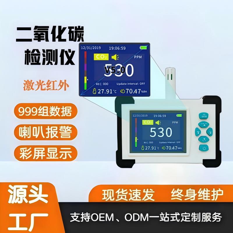 Производитель: многофункциональный детектор окружающей среды, сенсор углекислого газа, сигнализация о наличии кислорода в помещении