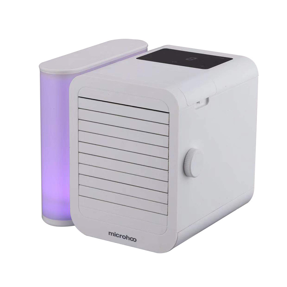 Cross-border mini desktop air cooler office refrigeration humidification fan blaveless spray cooling machine usb air conditioning fan