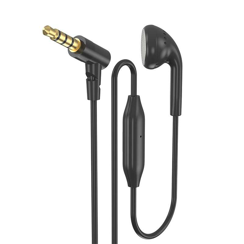 3.5mm unilateral earphone with microphone driver driver driving flat head mobile phone earplug Type C digital chip