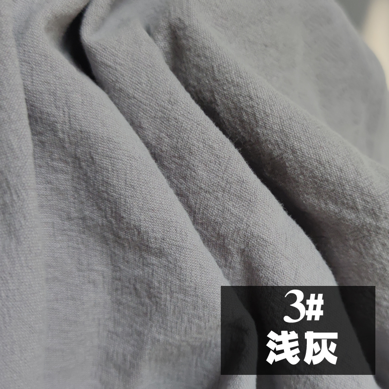 Ethnic Style Hanfu Texture Pleated Cotton and Linen Fabric, Plain White Fabric, Background Cloth, Tablecloth, Hanging Cloth, Coarse Linen Fabric