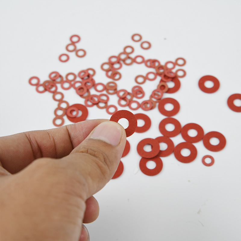 Red Steel Paper Gasket M2-M20 Insulation High Temperature Resistant Insulation Meson Screw Gasket Washer Battery Quick Paper Gasket