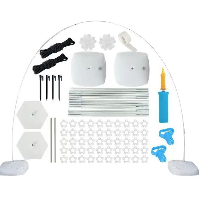 Cross-Border Indoor and Outdoor Balloon Arch Bracket Wedding Wedding Birthday Party Layout Fiber Rod Water Bag Base Arch