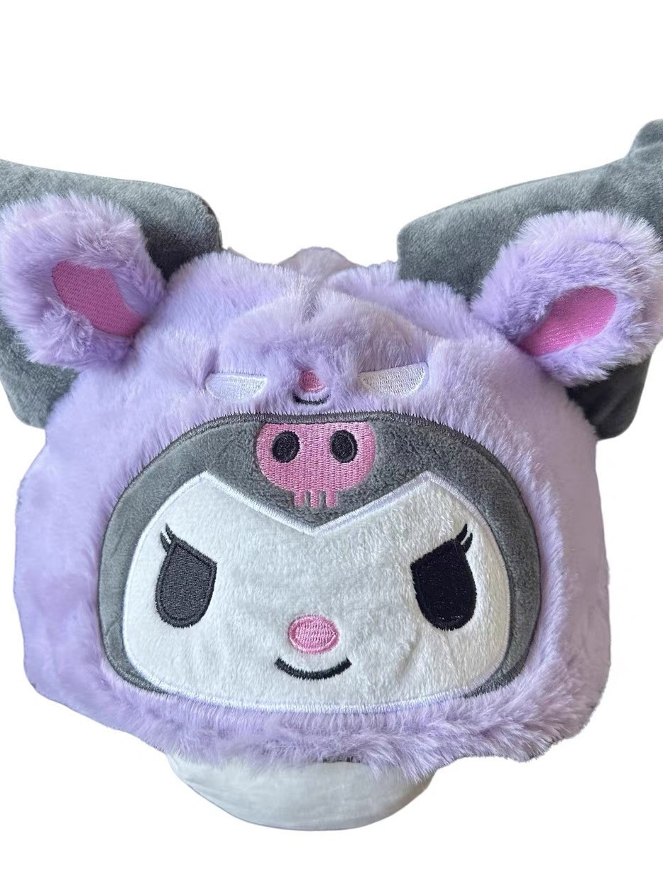 Ski Helmet Cover Plush Stereo Embroider Doll Cute Children and Girls Helmet Hat Decoration Cartoon New Decoration