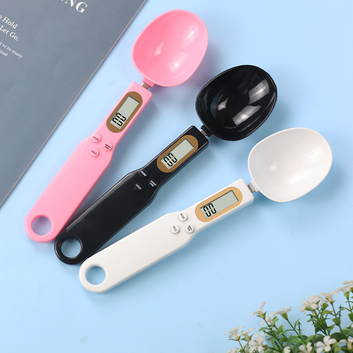 High-Precision Digital Scale Small Gram Scale Weighing Digital Measuring Spoon Spoon Scale Food Dog Food Gram Weight Weighing Device Gram Weighing