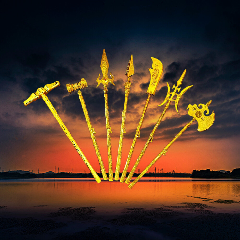 Реквизит для выступлений Трех Царств, нож Гуань Юя, выдвижной халберд Фан Тянь, огнестрельное оружие, игрушка нож-кресло Цинлун