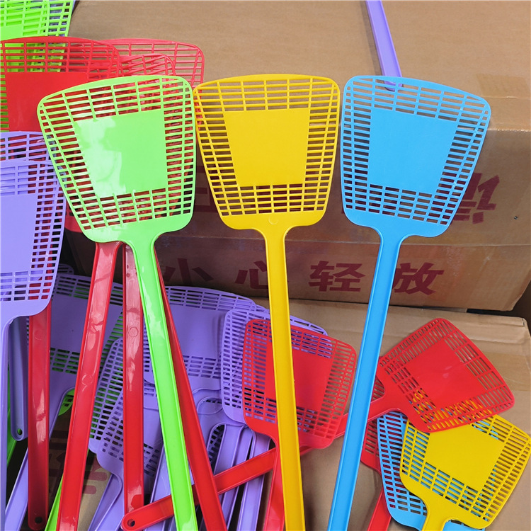 Пластиковая лопатка для мух, домашняя, утолщенная, с длинной ручкой, повседневные принадлежности, для комаров, мух, спрей для насекомых, подарок, печатный логотип