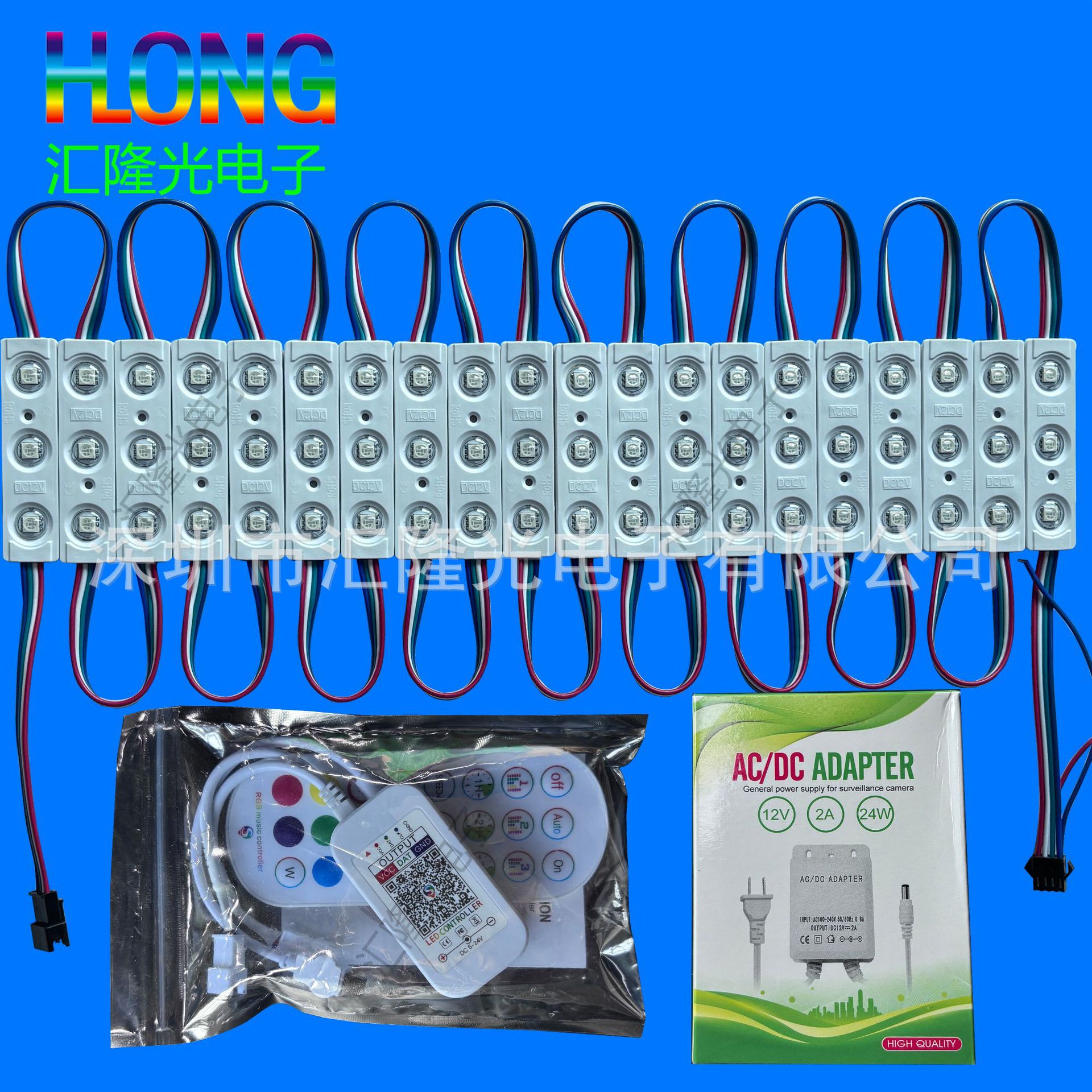 Модуль полного цвета с инъекционным формованием Ic Tm1934Led, водонепроницаемые светящиеся символы с встроенным источником света