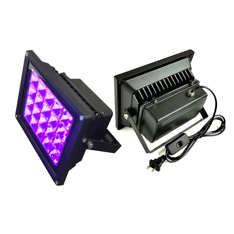 High-power UV UV shadowless 3D resin green oil 365nm glue drop print version car repair curing lamp US gauge