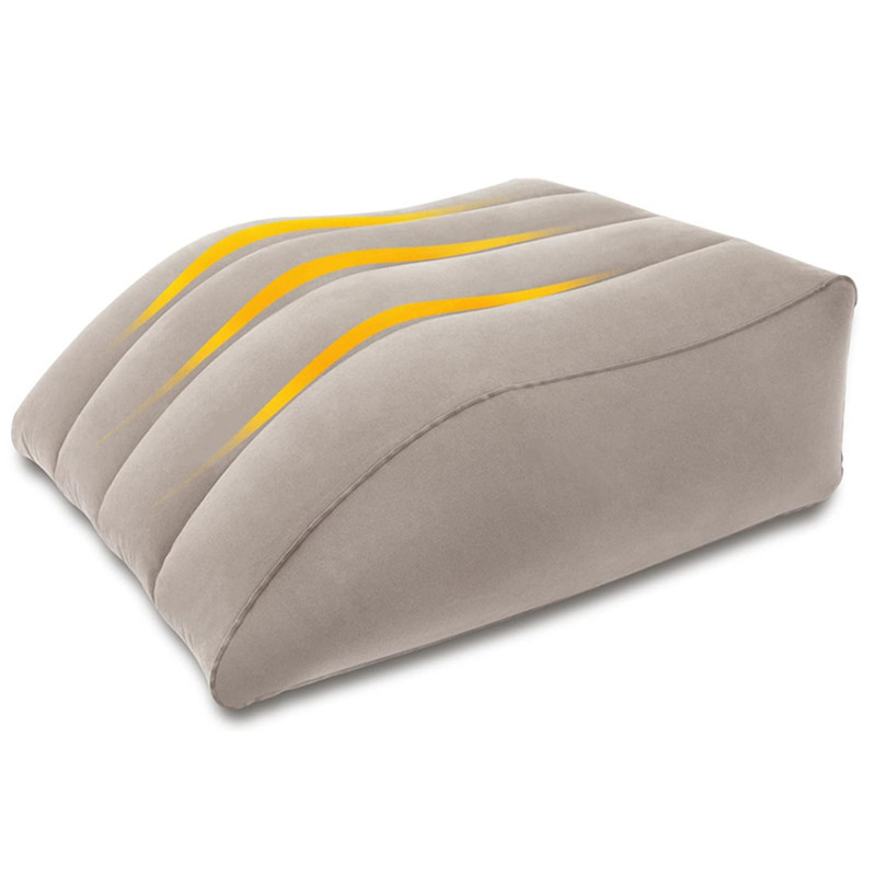 Cross-Border Inflatable Wedge-Shaped Leg Cushion, Lower Limb Elevation Leg Pillow to Relieve Fatigue, Fracture Cushion, Triangular Pillow, Flocked Inflatable Leg Pillow