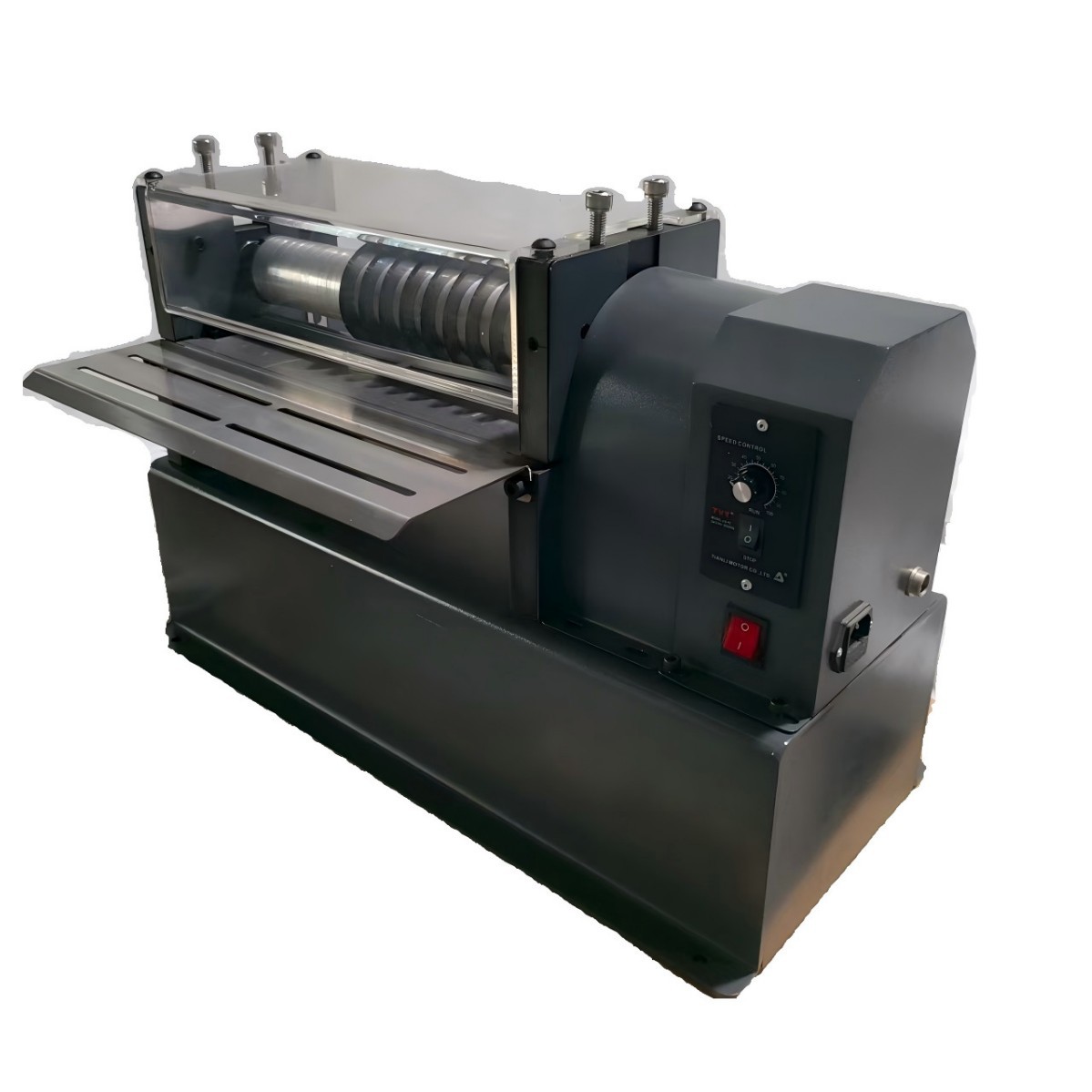 Factory Customized Leather Cutting Machine Semi-Automatic Slitting Machine Round Knife Slitting Machine Roller Cutting Machine Leather Slitting Machine