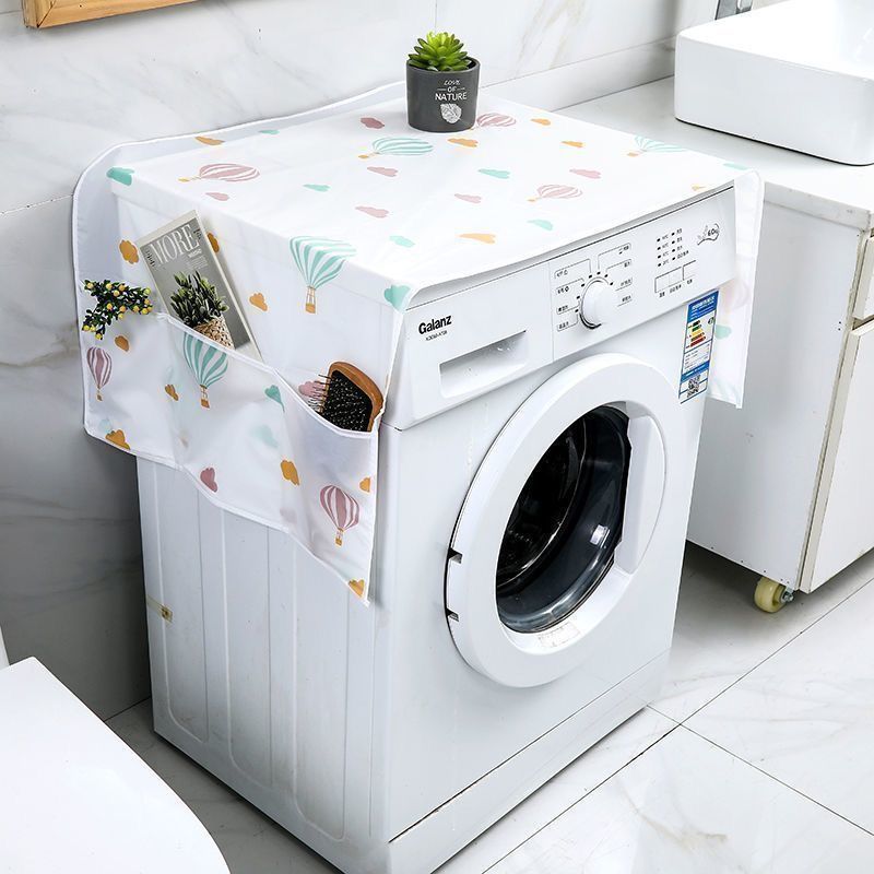 Refrigerator cover cloth dust cover waterproof and oil-proof protection microwave oven washing machine refrigerator dust cover single door double door