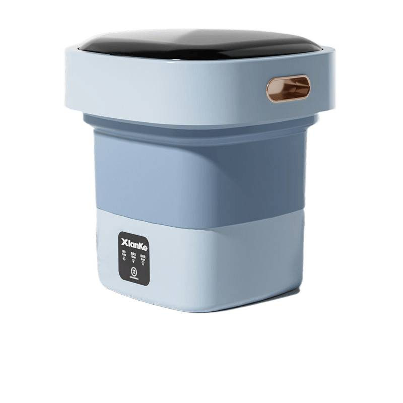 Folding Mini Washing Machine, Small Washing Machine for Socks, Underwear and Underwear, Household Washing and Stripping All-In-One Sock Washing Machine for Home Use