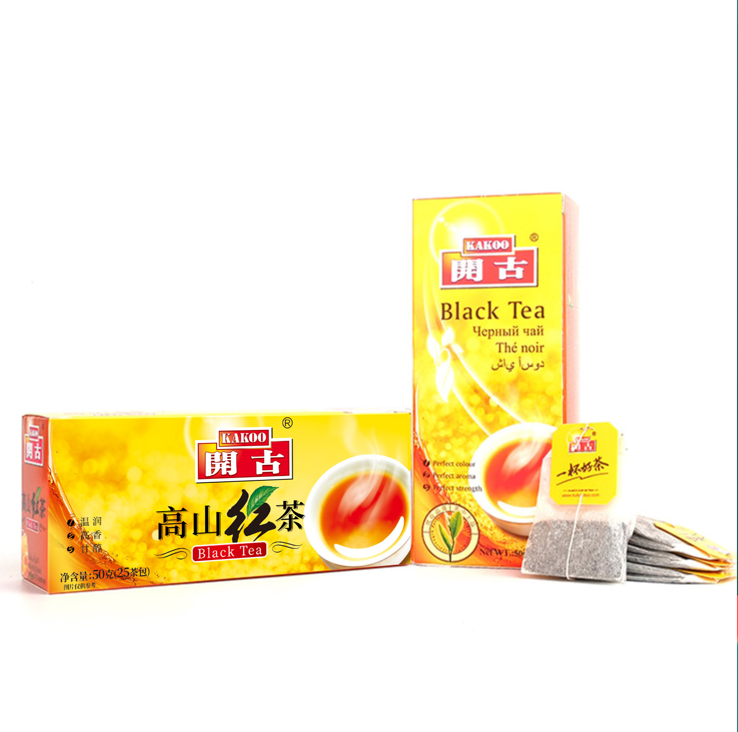 Kaiguchun Green Tea 25 packs double-piece double-capsule green tea bag disposable boxed office hotel tea bag