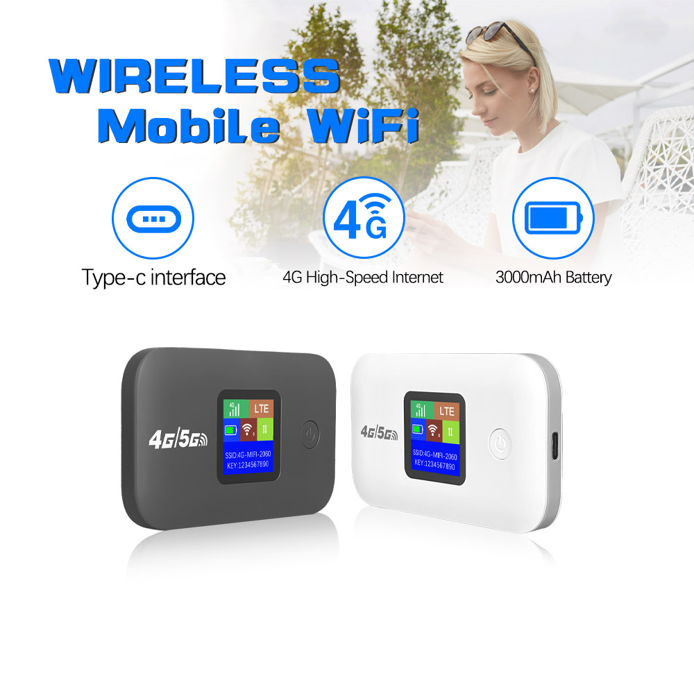 A8 4g Portable Wifi Color Screen Pocket Wifi Router Portable Sharing Wireless 4g Router