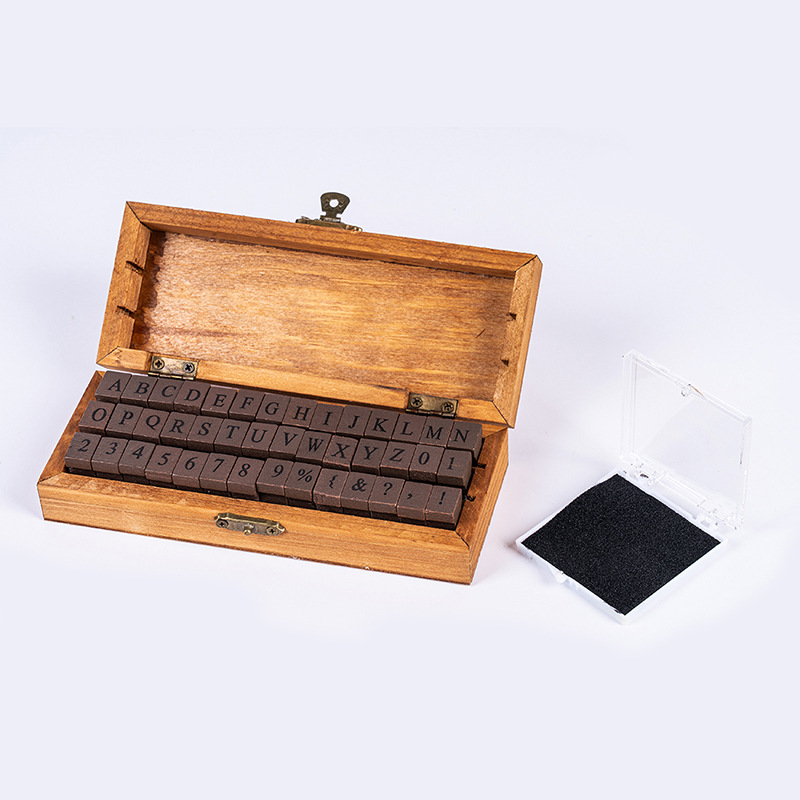 Seal Pocket Review Wooden Account Tool Splicing Material Stamp Weather Travel Wooden Box Set