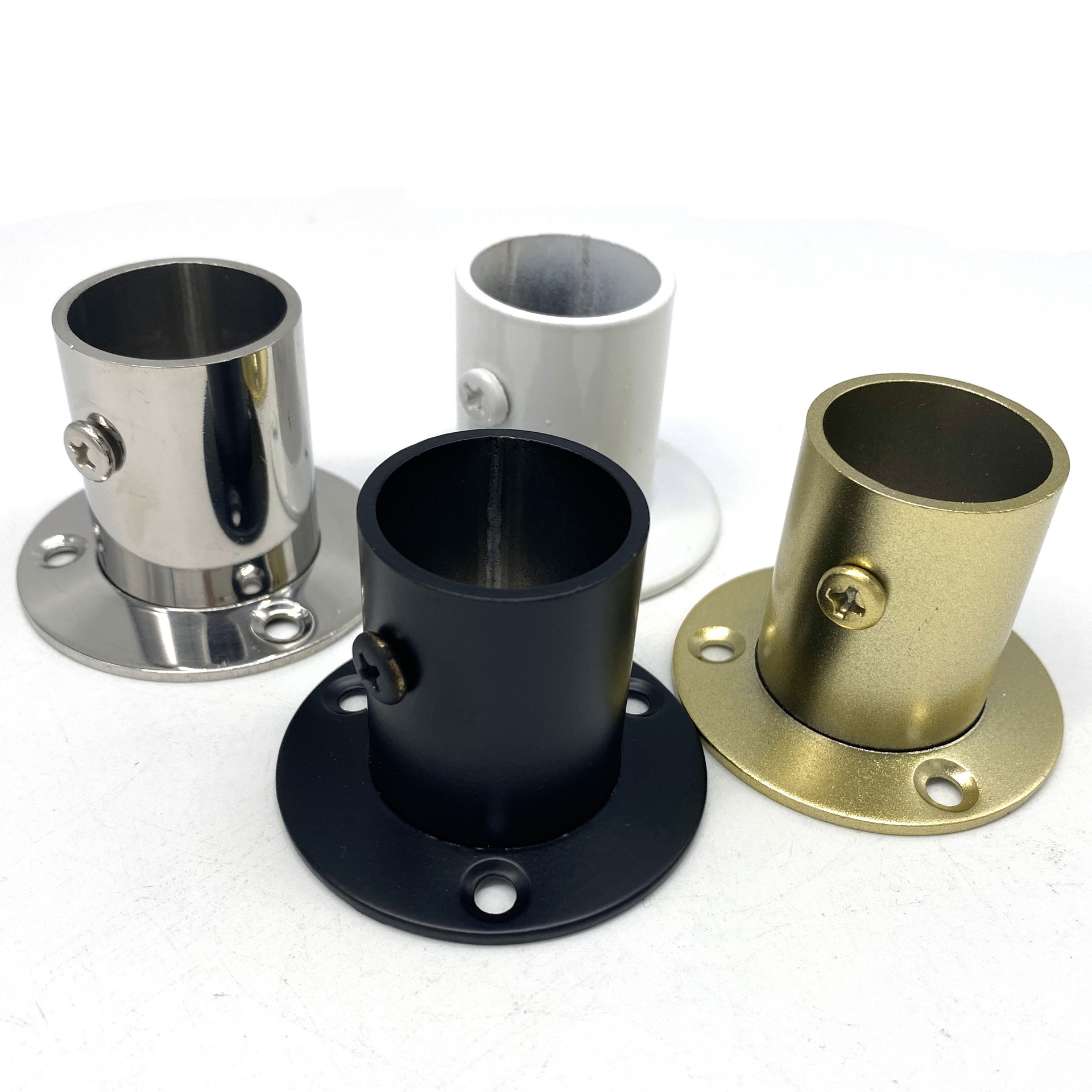 Yonghongda stainless steel thickened high-foot flange seat hanger bar seat round pipe seat high flange seat factory wholesale