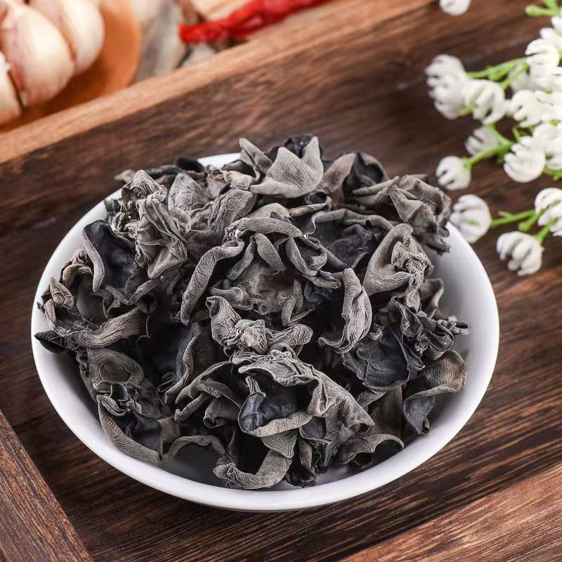 Northeast Black Fungus Dry Goods 500g Original Dried Autumn Fungus with Thick Flesh and Rootless Dried Fungus Free Shipping