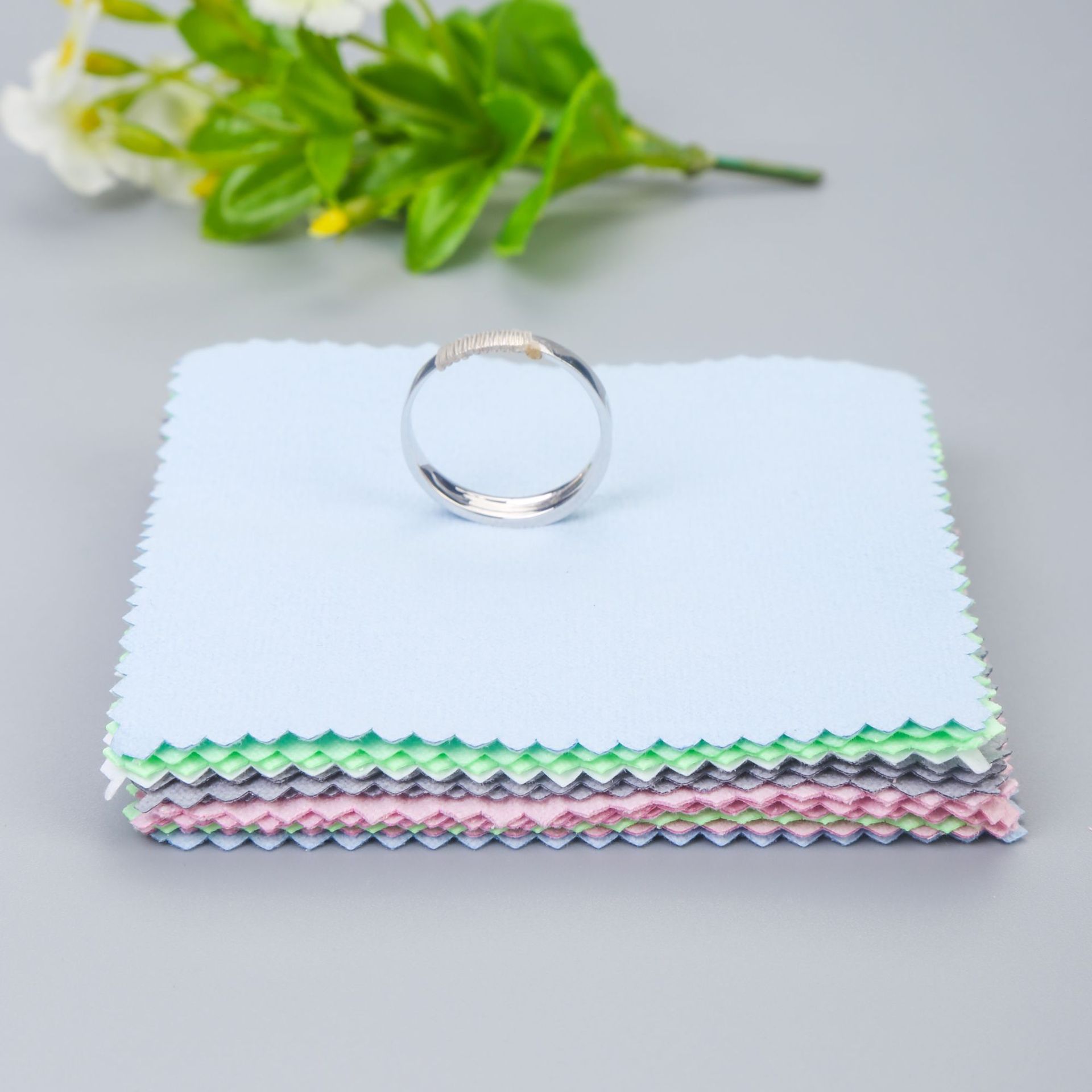 Индивидуальная серебряная полировочная ткань для ухода за серебром, полировочная ткань, ткань для чистки чернения и окисления серебряных ювелирных изделий