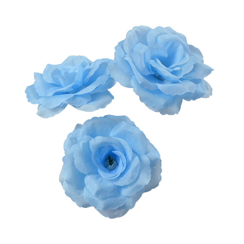 Artificial Flowers 8cm Rose Flowers Wedding Flower Wall Flower Arrangement Decoration Fake Flower Hairpin Flower Headdress Set Decoration Rose Flower