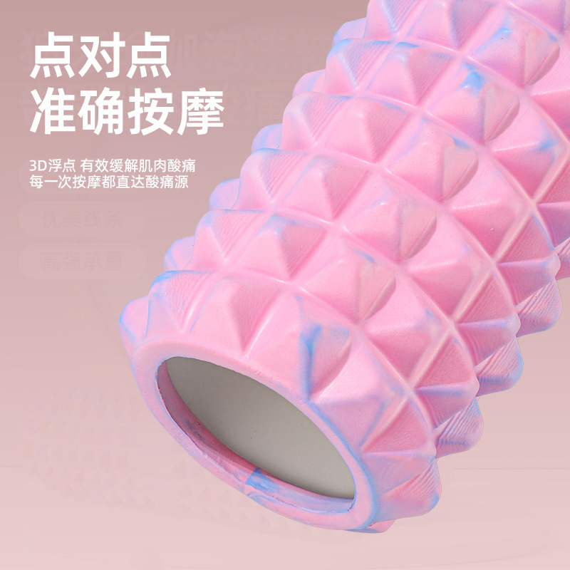 Eva Foam Shaft Mace Slim Back Muscle Relaxation Roller Crescent-Shaped Fitness Sports Massage Solid Yoga Column