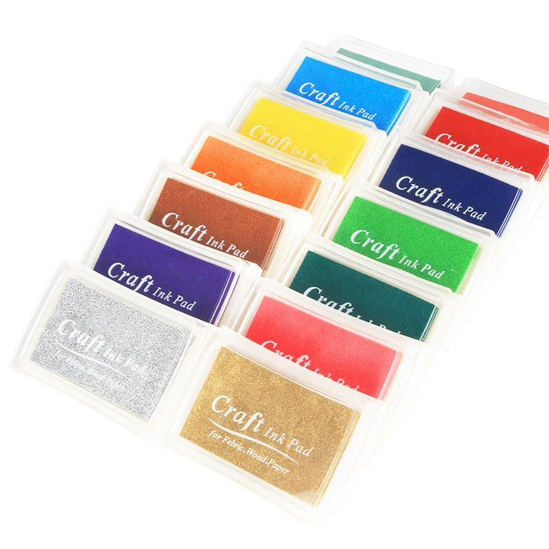 Children's Finger Painting Colorful Ink Pad Kindergarten Creative Graffiti DIY Colorful Ink Pad Handbook Diary Seal