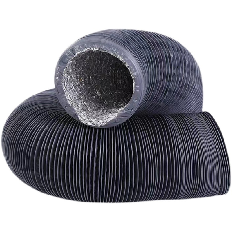 Qixin air conditioning hose PVC aluminum foil composite hose retractable aluminum foil ventilation hose thickened exhaust composite pipe