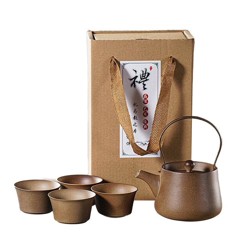 Retro small size capacity 50ml coarse ceramic tea cup tea cup household living room office outdoor stove batch delivery