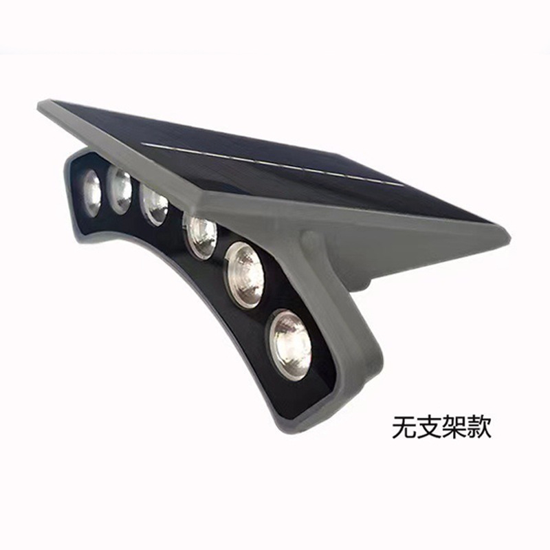 Solar Corrugated Ancient Building Tile Lights, Photovoltaic Landscape Crescent Tile Surface Lights, Wiring-Free Tile Top Spotlights, Batch