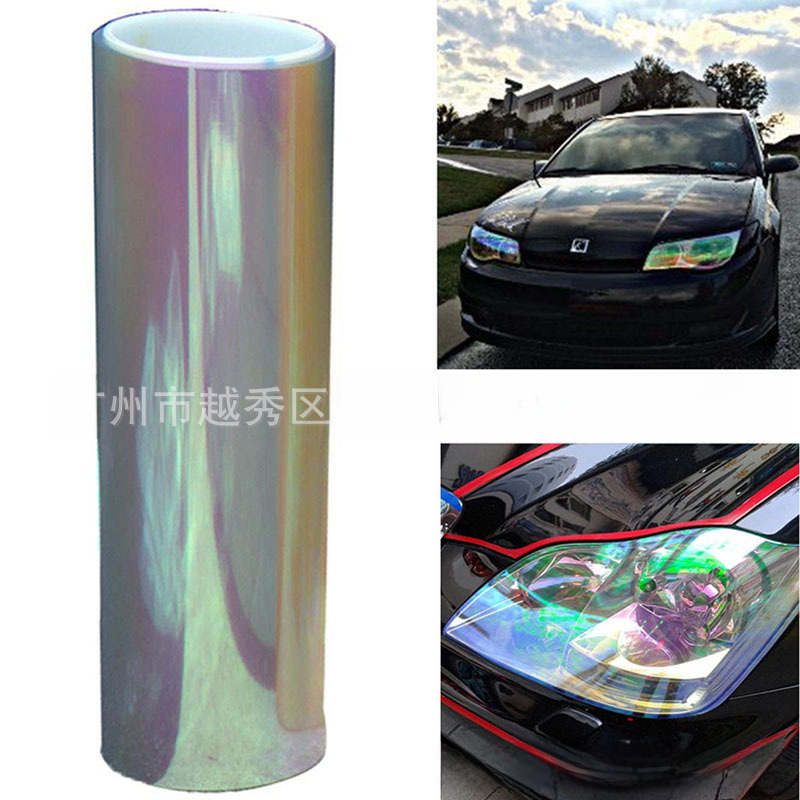 Foreign trade for car headlight color change film chameleon Light Film Magic Light Film colorful tail light film fog light Film