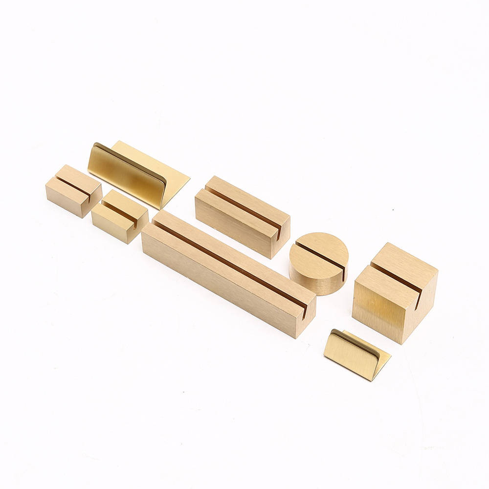 25mm Brass Card Holder Label Holder Price Holder Business Card Desktop Table Card Holder Note Message Holder Base Price Tag