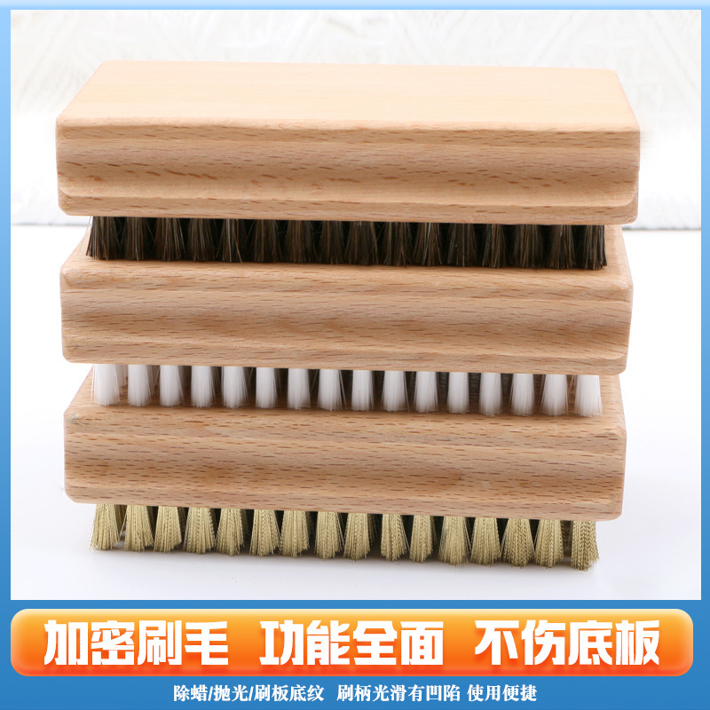 Ski Board Brush Waxing Brush Single Board Double Board Snow Wax Brush Ski Board Brush Ski Maintenance Tools Snowboard Wax Carding Brush