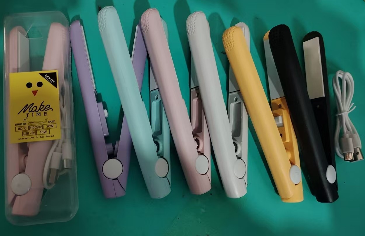 Mini Small Splint for Curly Hair and Straightening Splint, Small Curling and Straightening Dual-Use Portable Hair Straightener Source Manufacturer