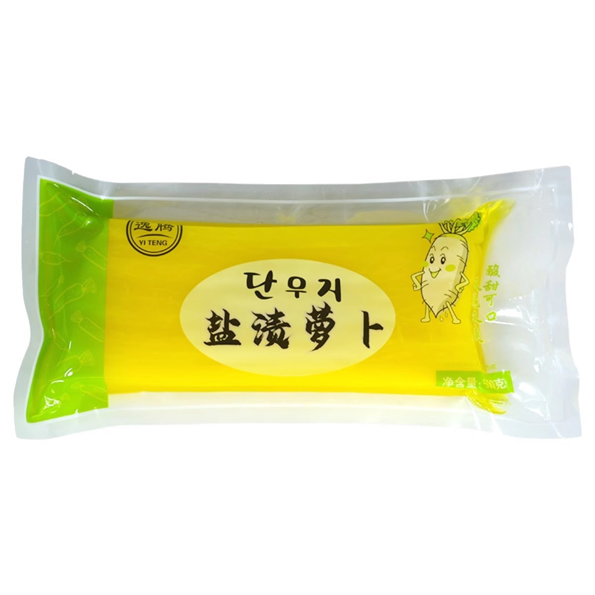Yiteng Salted Radish Strips 500g*20 Packs/Full Box Seaweed Rice Sushi Ingredients Cut into Yellow Radish Strips