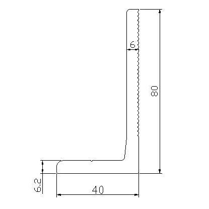 Solar Mounting Bracket System Photovoltaic L Foot 6005 Aluminum Alloy 6mm Thick L Right Angle Solarbracket