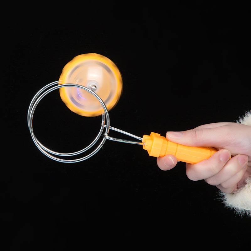 Children's luminous hand magnetic track magic U ball round magic flying magnet yo-yo colorful top toy