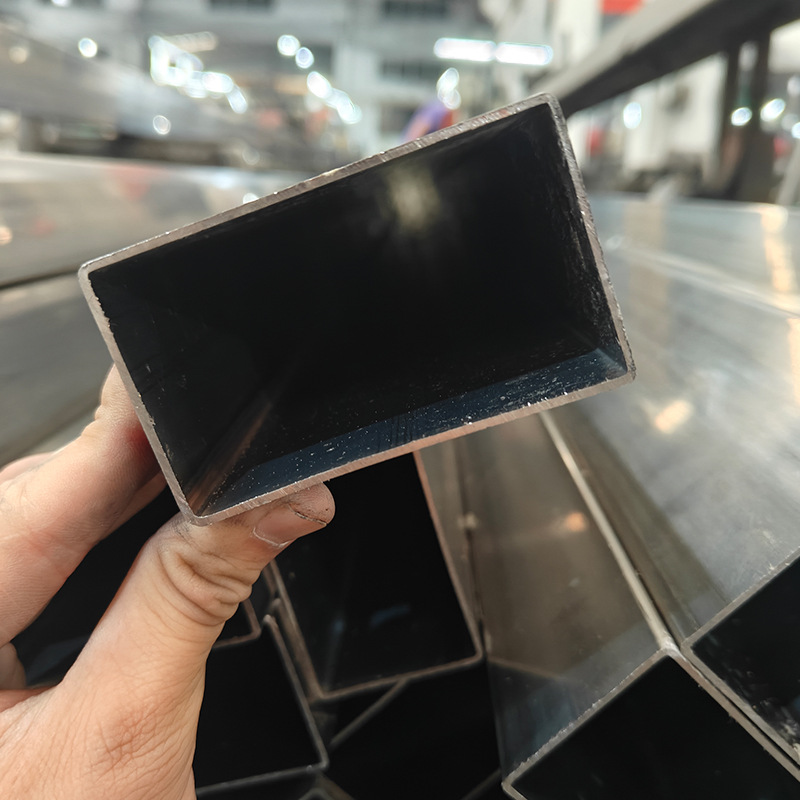 Manufacturer Supplies Stainless Steel Ink Brushed Rectangular Tube, Rough Rectangular Tube, Seamless Tube, and Seamless Square Tube