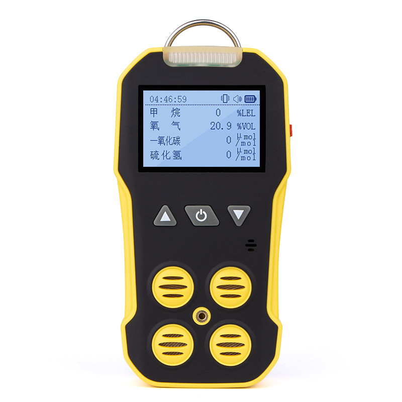 Индивидуальный четырехвальный детектор, детектор горючих газов, кислорода, водорода, сероводорода и угарного газа для туннельного строительства